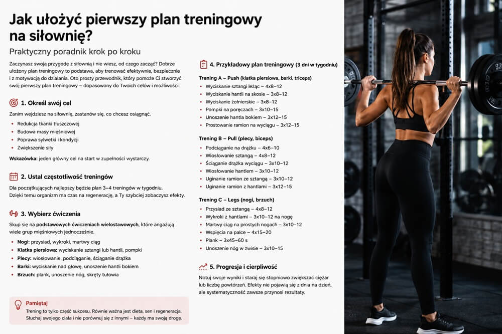 Jak ułożyć pierwszy plan treningowy